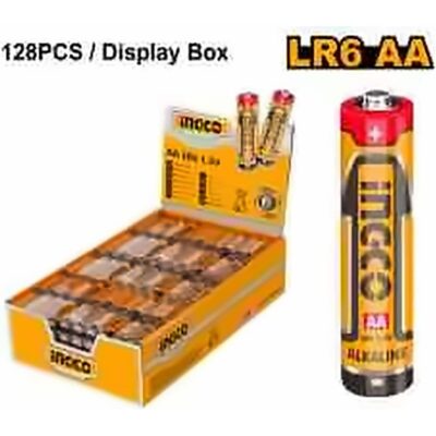 INGCO ALKALINE BATTERY AA 1.5V LR6 HAB2A01 4P/PACK