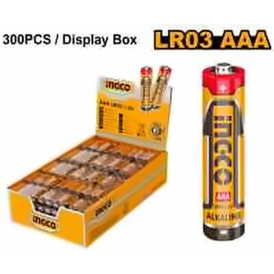 INGCO ALKALINE BATTERY AAA 1.5V LR03 HAB3A01 4P/PACK