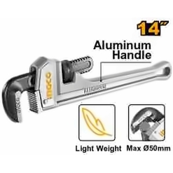 INGCO INDUSTRIAL ALUMINUM PIPE WRENCH 14" (350MM) HALPW0114