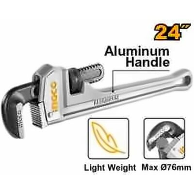 INGCO ALUMINIUM PIPE WRENCH 24 INCH/600MM HALPW0124