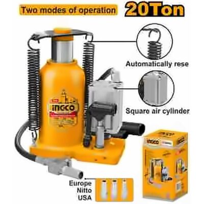 INGCO 20TON HYDRAULIC BOTTLE JACK LONG RAM HBJ2006