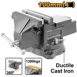 INGCO HD BENCH VISE WITH SWIVEL BASE 4" MAX FORCE 1300KG HBV084