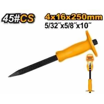 INGCO CONCRETE CHISEL WITH GUARD 16X250MM HCC0841016