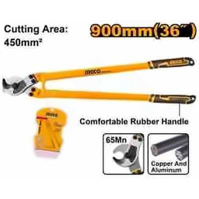 INGCO HEAVY DUTY CABLE CUTTER 36" 900MM CUTTING AREA 450M2 HCCB0136