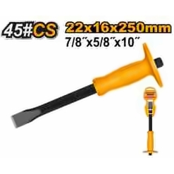 INGCO CONCRETE FLAT CHISEL WITH GUARD 10", 22X16X250MM HCCL082210