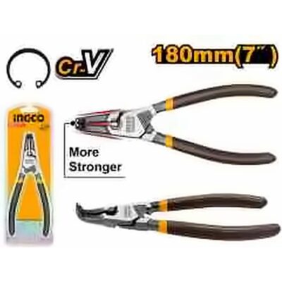 INGCO CIRCLIP PLIERS 7 INCH STRAIGHT EXTERNAL HCCP261804
