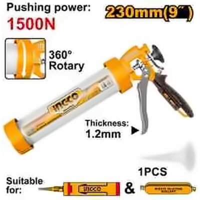 INGCO 9" ALUMINUM CAULKING GUN HCG0109
