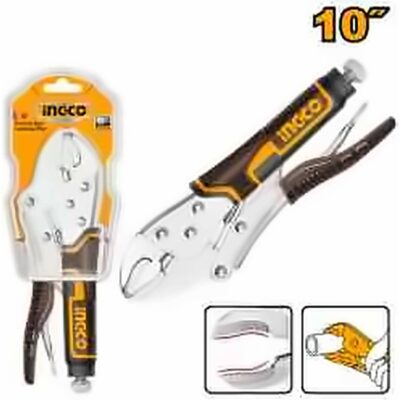 INGCO CURVED JAW LOCKING PLIERS 10 INCH HCJLW0210