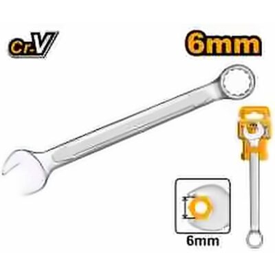 INGCO 6MM RATCHET COMBINATION SPANNER HCSPAR061