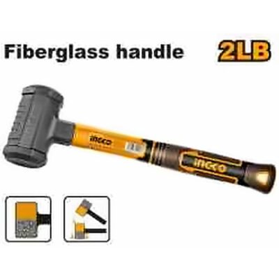 INGCO 2LB DEAD BLOW MALLET FIBREGLASS HANDLE HDBM08028