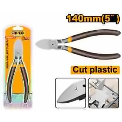INGCO PLASTIC CUTTING PLIERS 5"/140MM BLACK POLISH HDCP38140