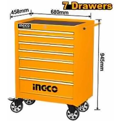 INGCO ROLLER CABINET 7 DRAWERS 680X458X802MM PROFESSIONAL HDTC02071P