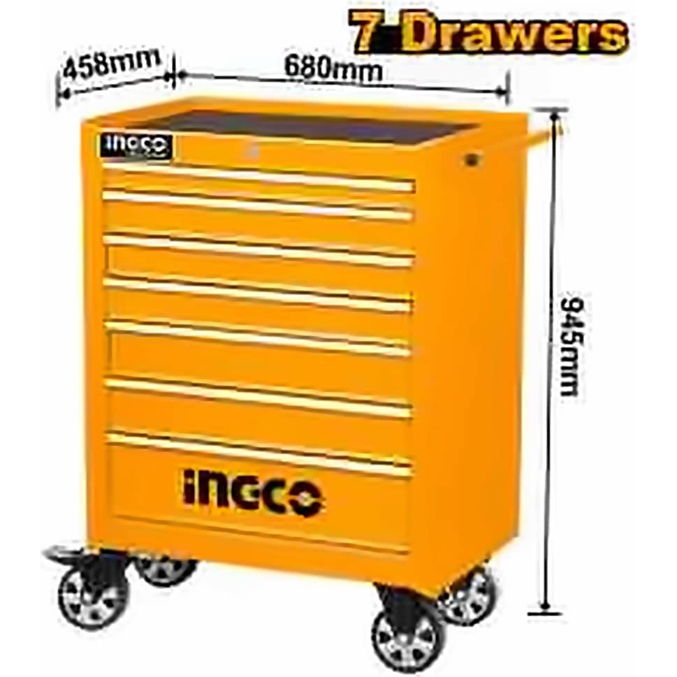 INGCO ROLLER CABINET 7 DRAWERS 680X458X802MM PROFESSIONAL HDTC02071P