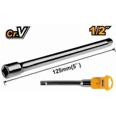 INGCO 1/2" DR EXTENSION BAR 5" (127MM) 40CR HEB12051