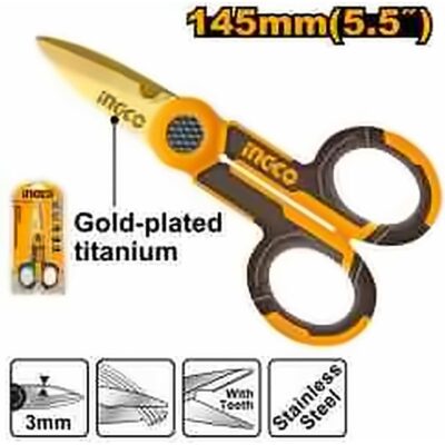 INGCO ELECTRICIAN'S SCISSOR SS BLADE 145MM HES02855
