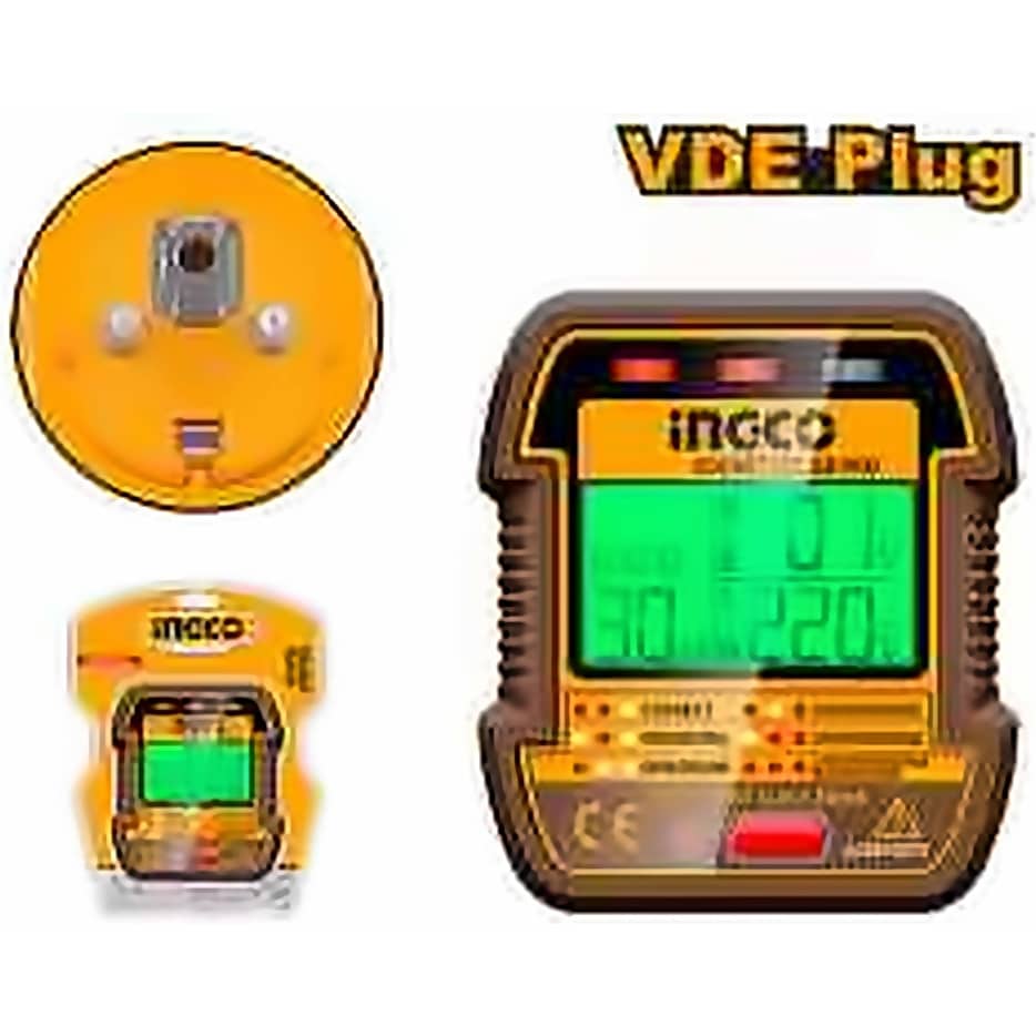 INGCO SOCKET TESTER VDE PLUG AC 90-250V HESST30011