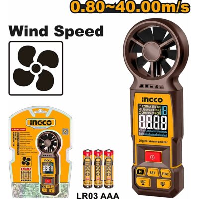 INGCO DIGITAL ANEMOMETER (WIND SPEED) HETAN031