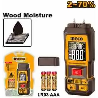 INGCO DIGITAL WOOD MOISTURE METER HETWM031