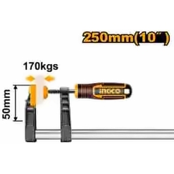 INGCO F CLAMP WITH PLASTIC HANDLE 50X250MM HFC020503