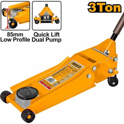 INGCO INDUSTRIAL HYDRAULIC QUICK LIFT FLOOR JACK 3T HFJ304