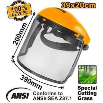 INGCO ULTRA CLEAR MESH VISOR ADJUSTABLE HEAD GEAR 390X200MM HFSPC21