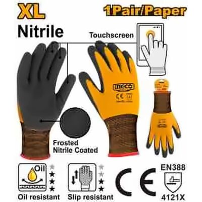 INGCO NITRILE FOAM GLOVES HGNF03