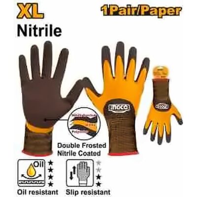INGCO NITRILE FOAM GLOVES HGNF61