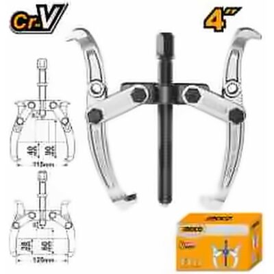 INGCO 2 JAWS PULLER 4" CR-V MAX FORCE 3000KG HGP08024