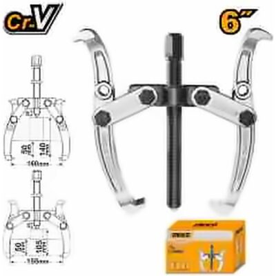 INGCO 2 JAWS PULLER 6" CR-V MAX FORCE 5000KG HGP08026