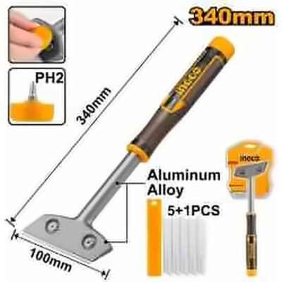 INGCO METAL SCRAPER W/5 BLADES 340MM HGS3088