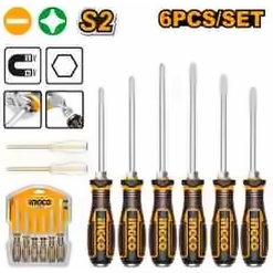 INGCO GO-THROUGH SCREWDRIVER SET 6PCS HGTST0608