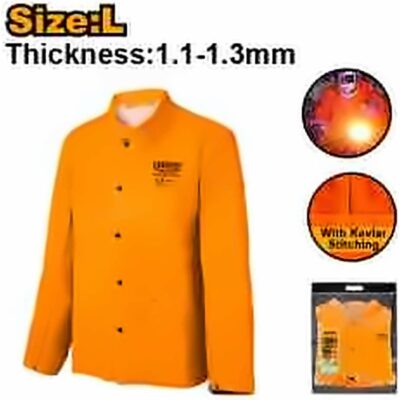 INGCO LEATHER WELDING JACKET SIZE L HGV0303