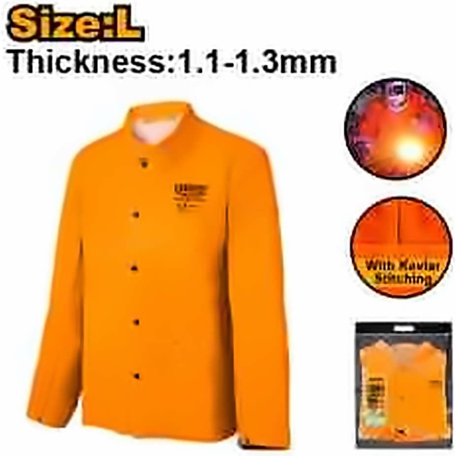 INGCO LEATHER WELDING JACKET SIZE L HGV0303