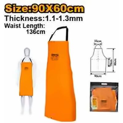 INGCO LEATHER WELDING APRON FLAME RETARDANT 900X600MM HGVA03