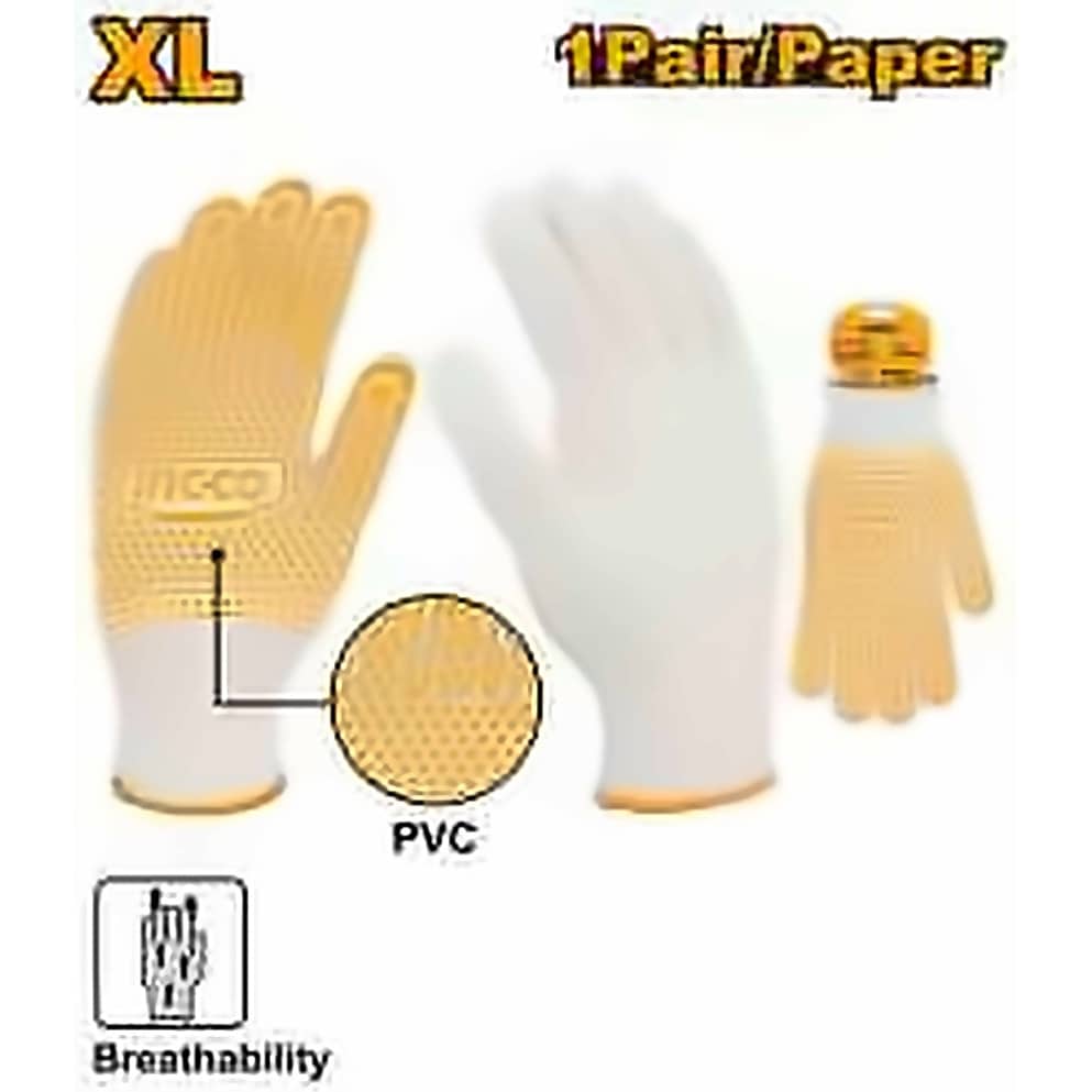 INGCO KNITTED & PVC DOTS GLOVES HGVK65
