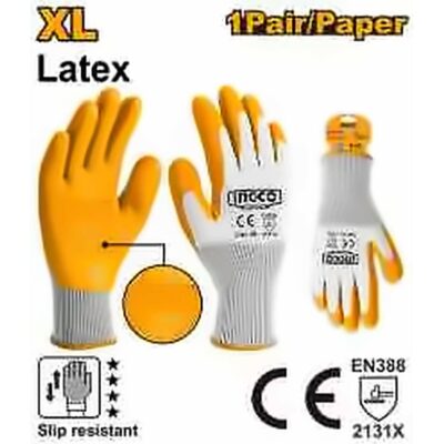 INGCO LATEX & CUT RESISTANCE GLOVE HGVL08-XL