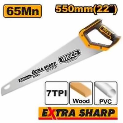INGCO HAND SAW 22" 550MM 7TPI HHAS08550