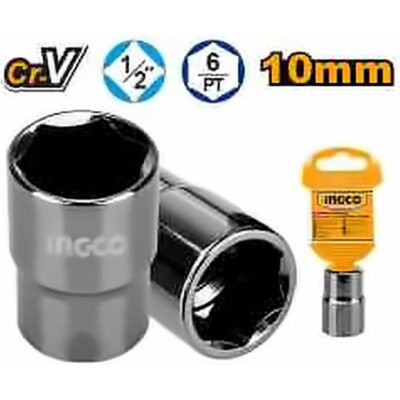 INGCO 1/2" HEXAGONAL SOCKET 10MM HHAST12101