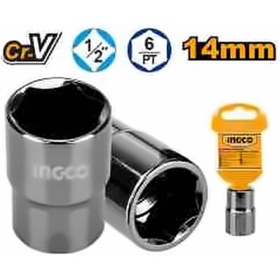 INGCO 1/2" HEXAGONAL SOCKET 14MM HHAST12141