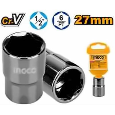 INGCO 1/2" HEXAGONAL SOCKET 27MM HHAST12271