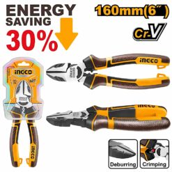 INGCO HIGH LEVERAGE DIAGONAL CUTTING PLIERS 6" 160MM HHLDCP28160