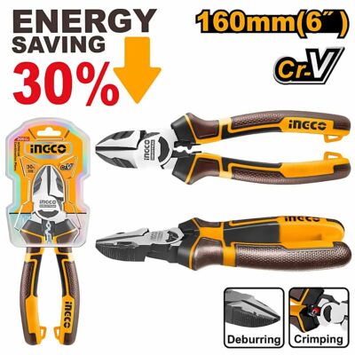 INGCO HIGH LEVERAGE DIAGONAL CUTTING PLIERS 6" 160MM HHLDCP28160