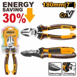 INGCO HIGH LEVERAGE DIAGONAL CUTTING PLIERS 7" 180MM HHLDCP28180