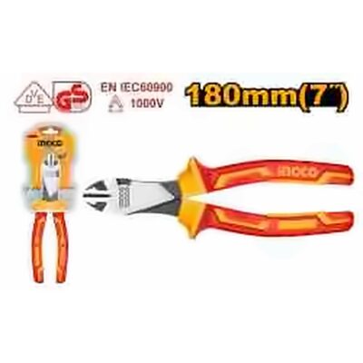 INGCO INSULATED DIAGONAL PLIERS 7 INCH VDE 1000V HIHDCP28188