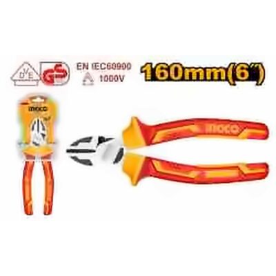 INGCO INSULATED DIAGONAL PLIERS 6 INCH VDE 1000V HIHLDCP28160