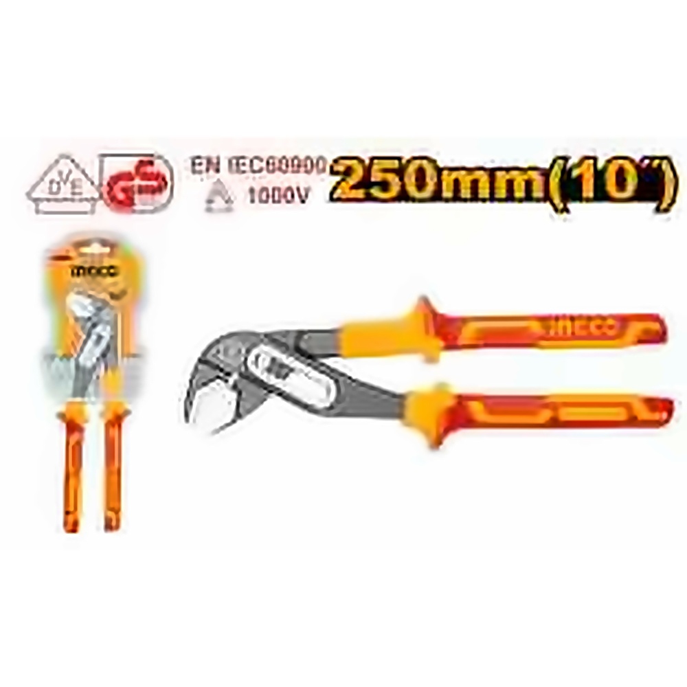 INGCO INSULATED PUMP PLIERS 10 INCH VDE 1000V HIPP28250