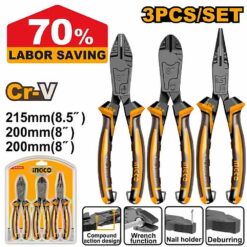 INGCO 4PCS CIRCLIP PLIERS SET 9" 230MM HKCPS5836