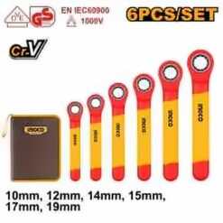 INGCO VDE 6PCS INSULATED RATCHET WRENCH SET 10-19MM HKISPA0603