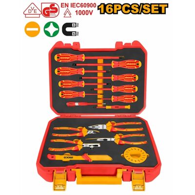 INGCO VDE 16PCS INSULATED HAND TOOL SET HKITH1601
