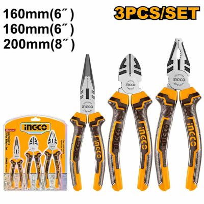 INGCO 3PCS PLIER SET HKPS08318